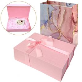 Pink Custom Foldable Gift Box 