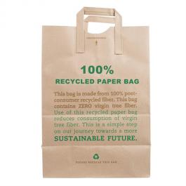 Custom Printed Recycled Kraft Paper Bag