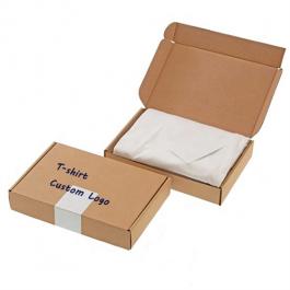 Kraft Paper Logo Custom Corrugated T-Shirt Box
