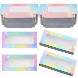 Silver Paper Eyelash Box 