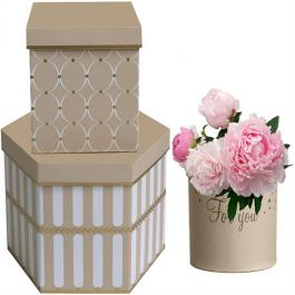 Luxury Hexagon Printing Flower Gift Paper