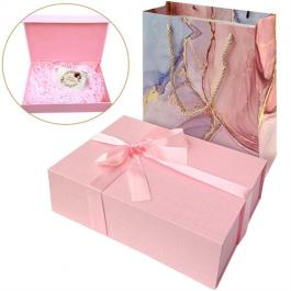 Pink Custom Foldable Gift Box 