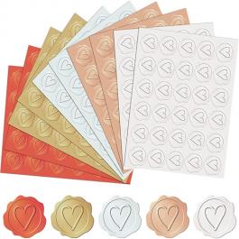 Heart Embossing Stickers