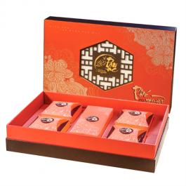 Logo Custom Printed Mooncake Lid and Base Gift Box 